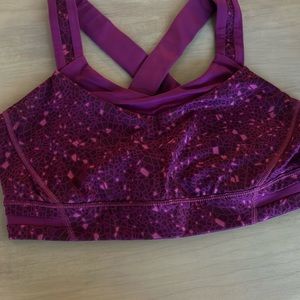 Lulu lemon purple sports bra